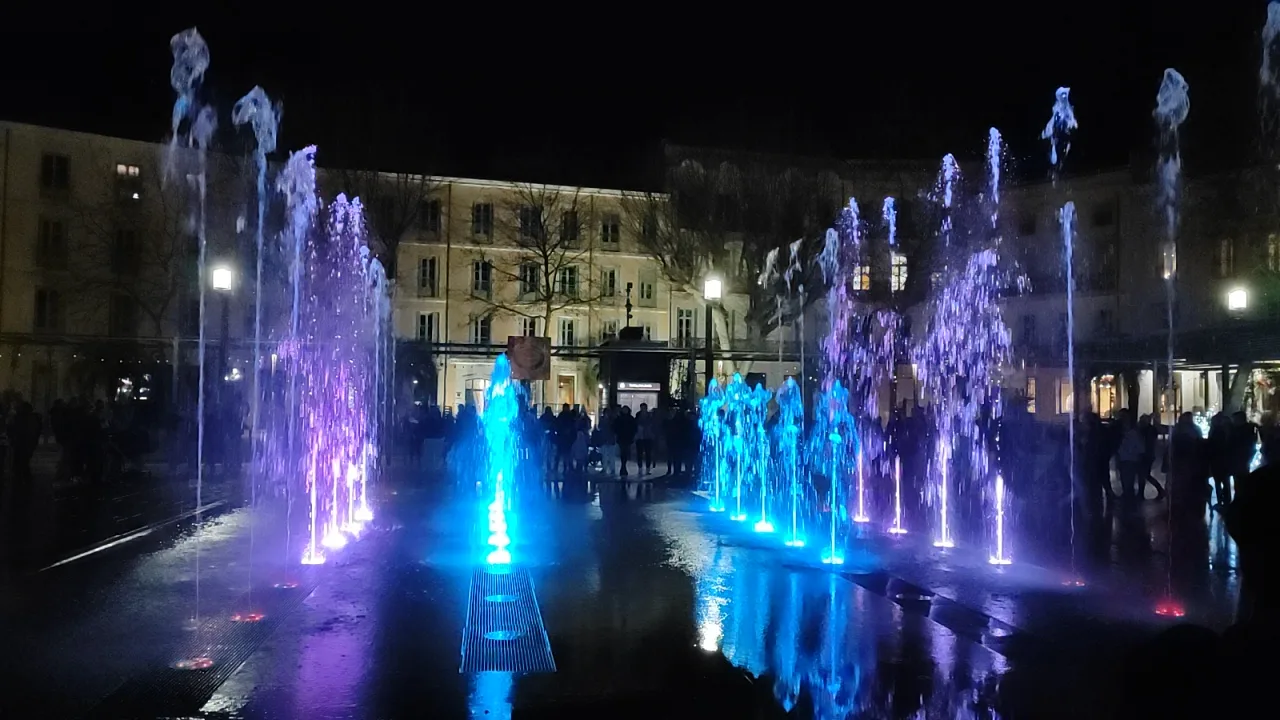 Fuente musical en Beziers. Francia.