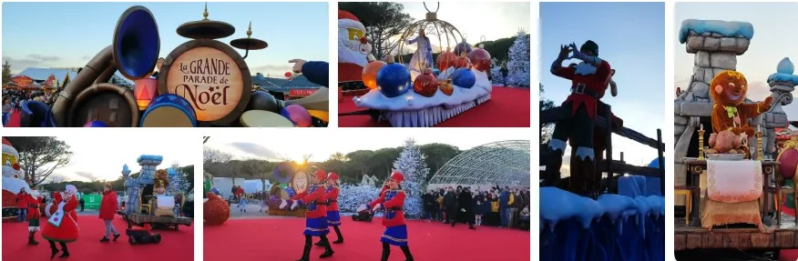 Gran Desfile Navideño en Le Bacares. Francia.