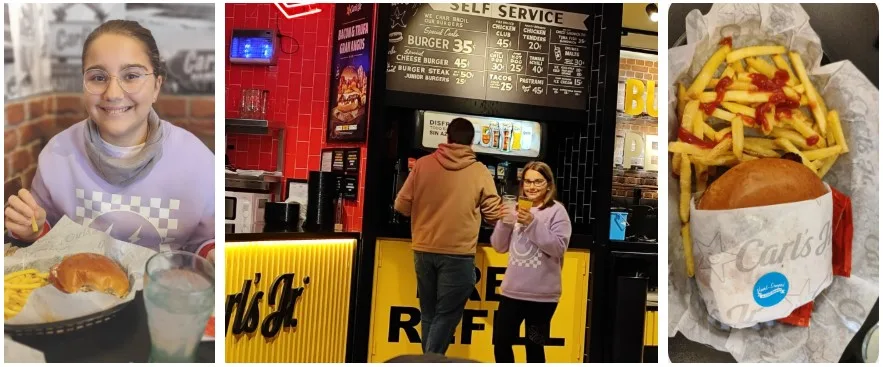 Carls Jr Burgers en Puerto Venecia. Zaragoza.