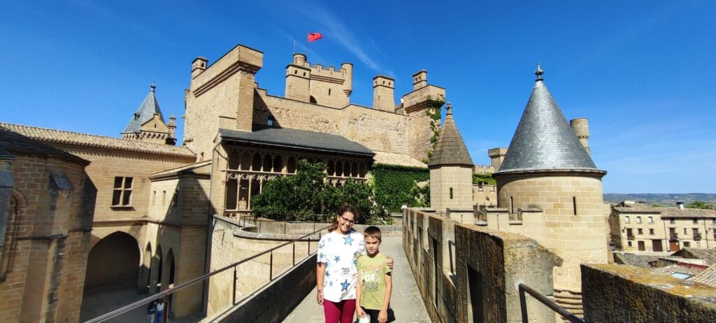 Zagales viajeros en el Castillo de Olite