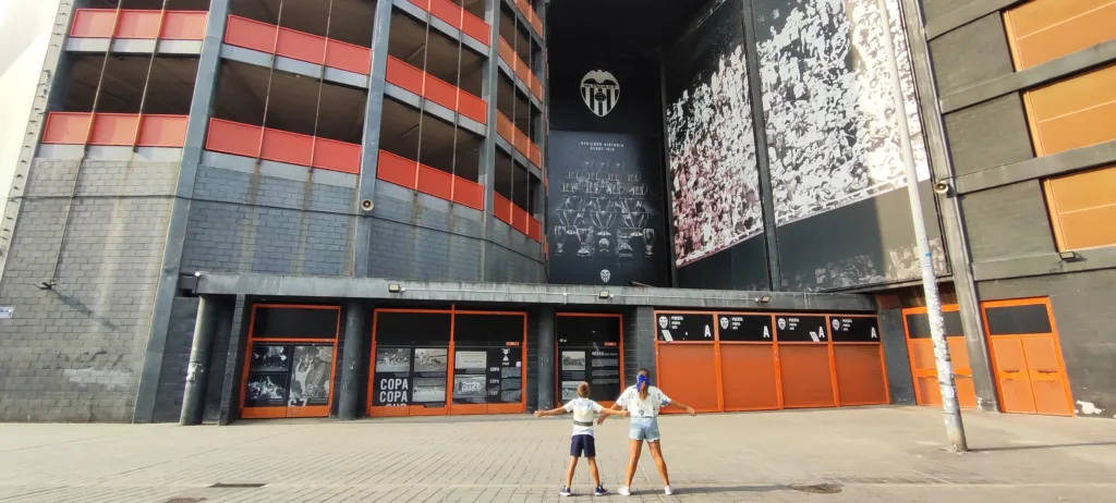 Zagales viajeros en el Estadio de Mestalla Valencia C.F.