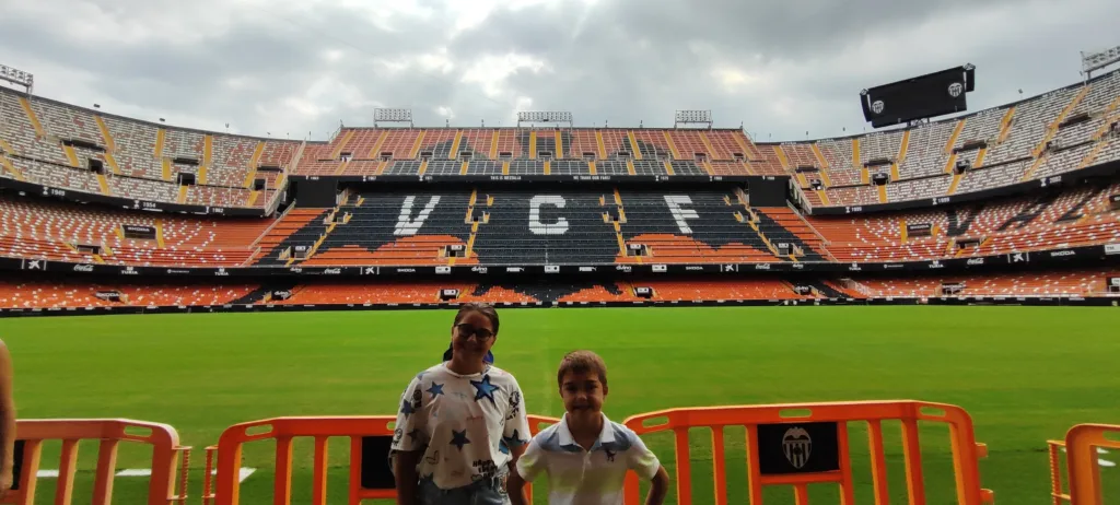 Zagales viajeros en el Estadio de Mestalla Valencia C.F.