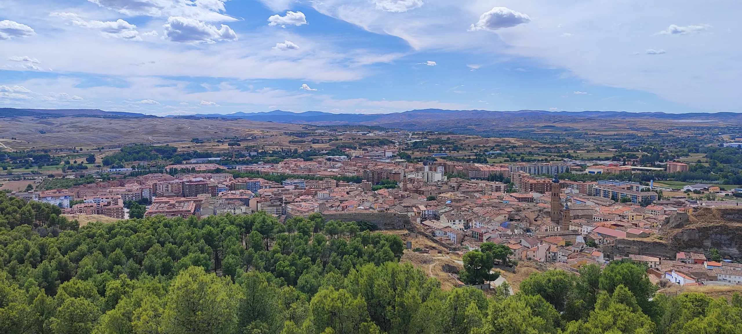 Calatayud visto desde el Castillo de Ayub. Calatayud.