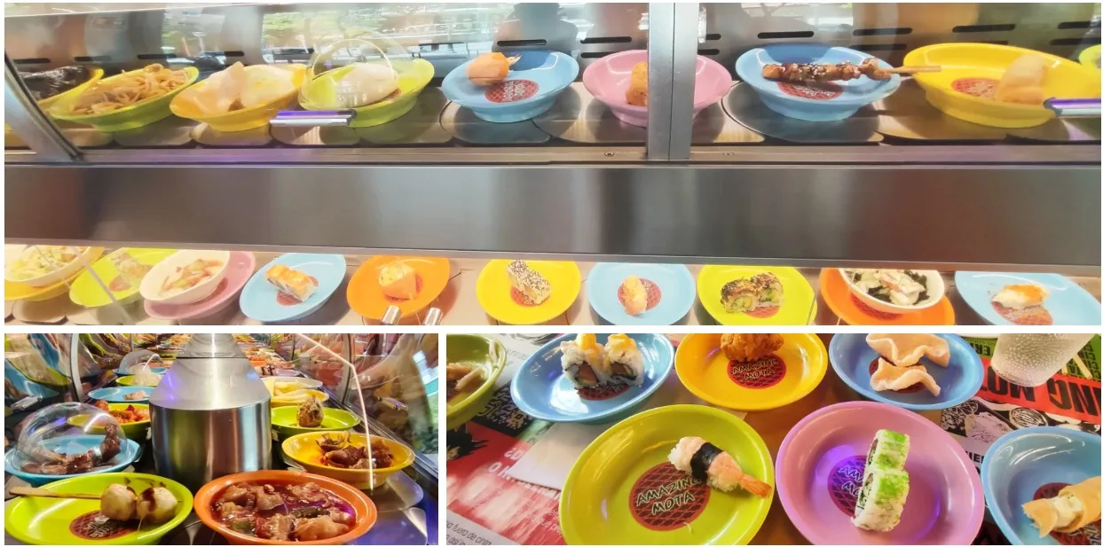 Platos en Amazing Mota Buffet. Valencia.