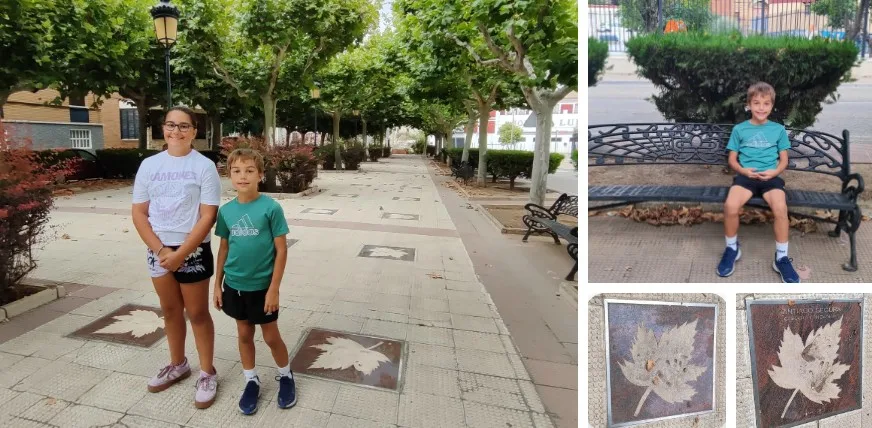 Paseo de las estrellas en Cariñena. Zaragoza.