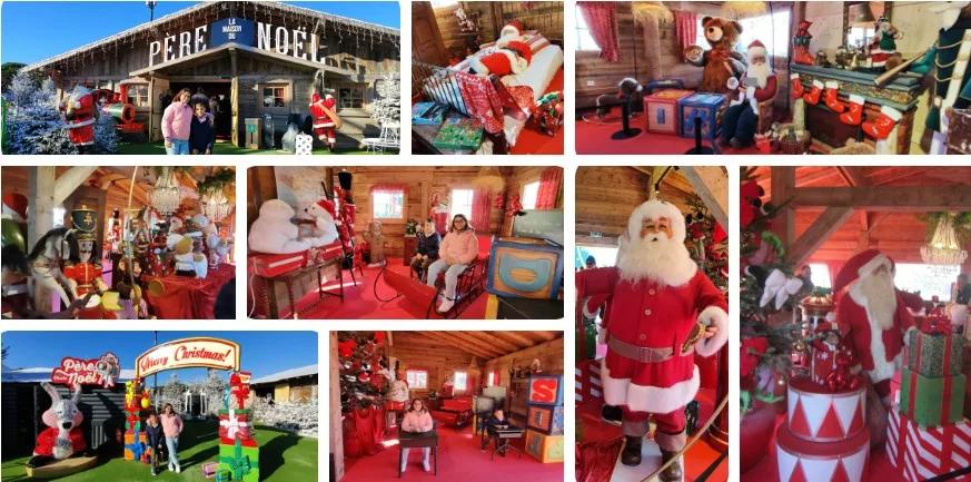 Casa de Papa Noel en Le Bacares. Francia.