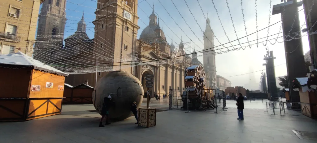 Plaza del Pilar en Navidad