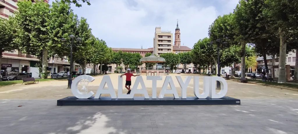 Letronas Calatayud en los Jardines de la Plaza del Fuerte.