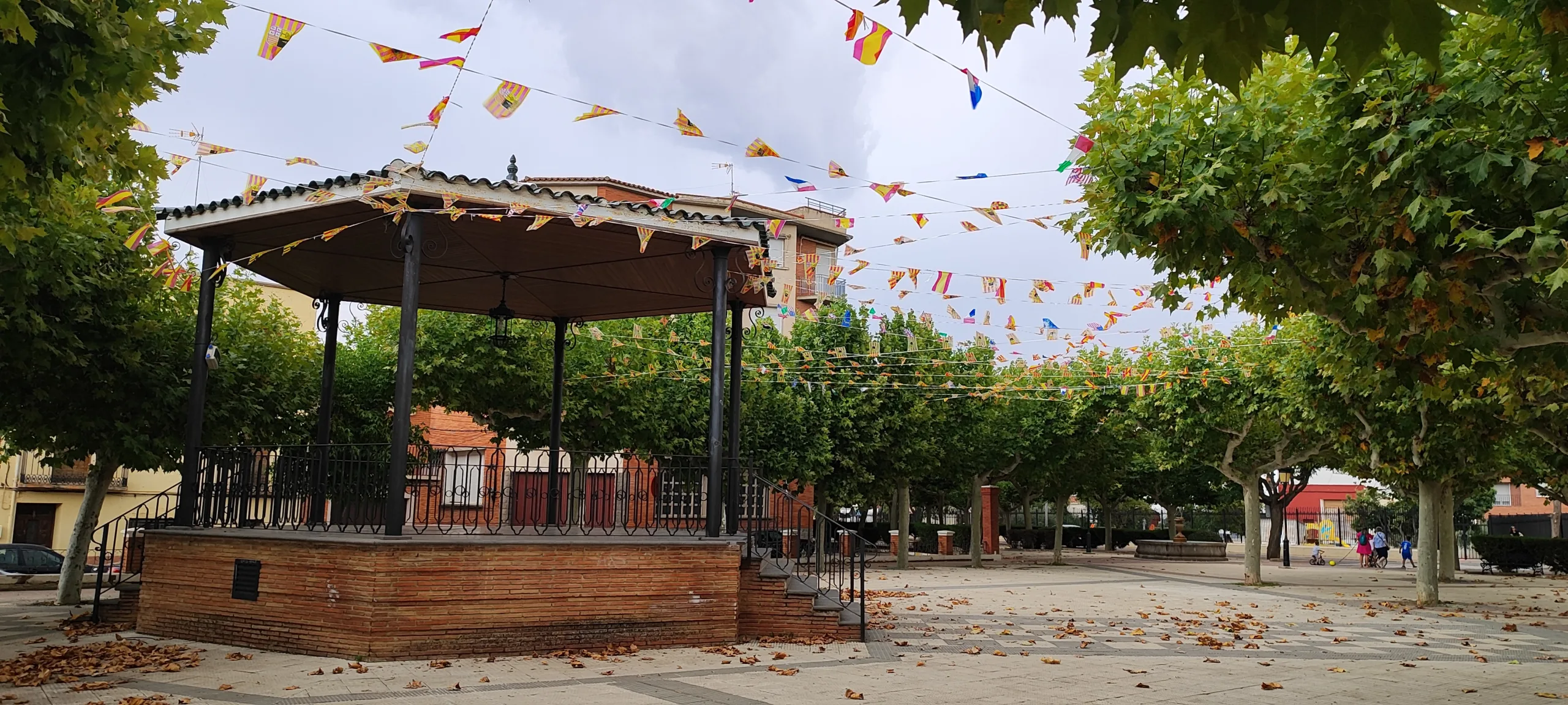 Quiosco de música en Cariñena. Zaragoza.