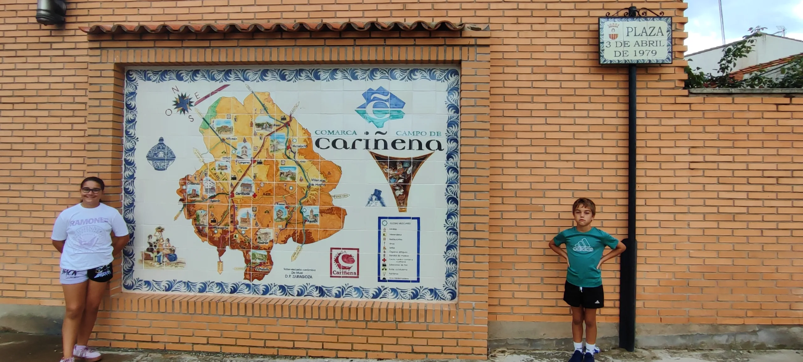 Plaza 3 de Abril en Cariñena. Zaragoza.