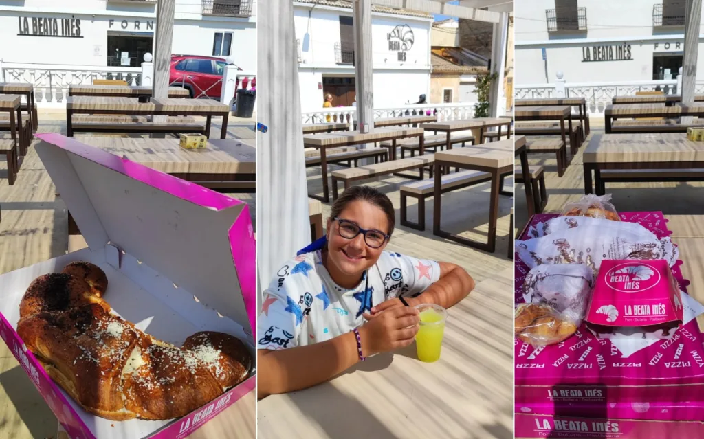 Merendero exterior del Horno la Beata Inés.