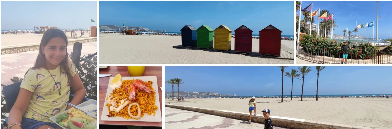 Paseo de la playa de Cullera.Valencia.