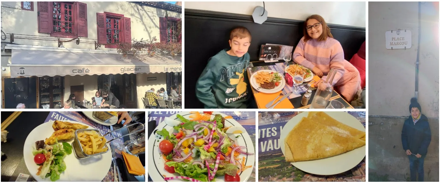 Restaurante Le Menestrel en Carcassonne. Francia.