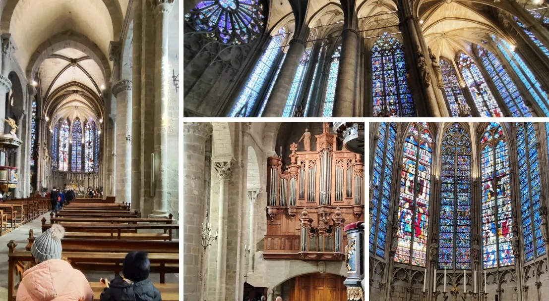 Basílica de Saint-Nazaire en Carcassonne. Francia.