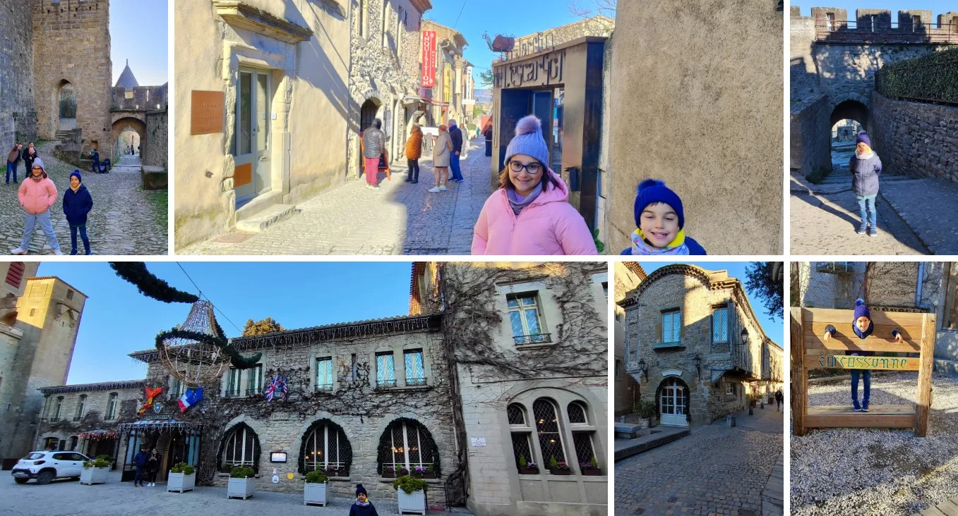 Paseando por la Cité de Carcassonne. Francia.