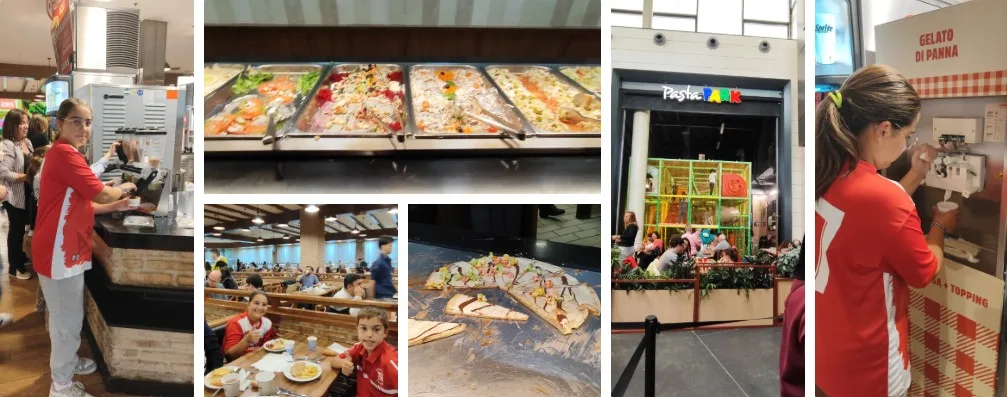 Muerde la Pasta en Puerto Venecia. Zaragoza.