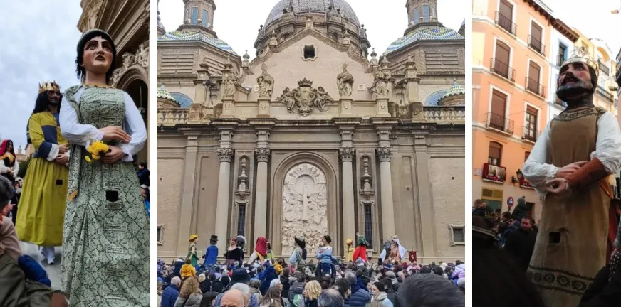 Comparsa de Gigantes y Cabezudos. Zaragoza.