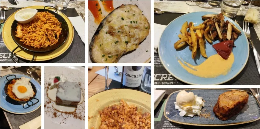 Platos estrella del restaurante MiSecreto. Zaragoza.