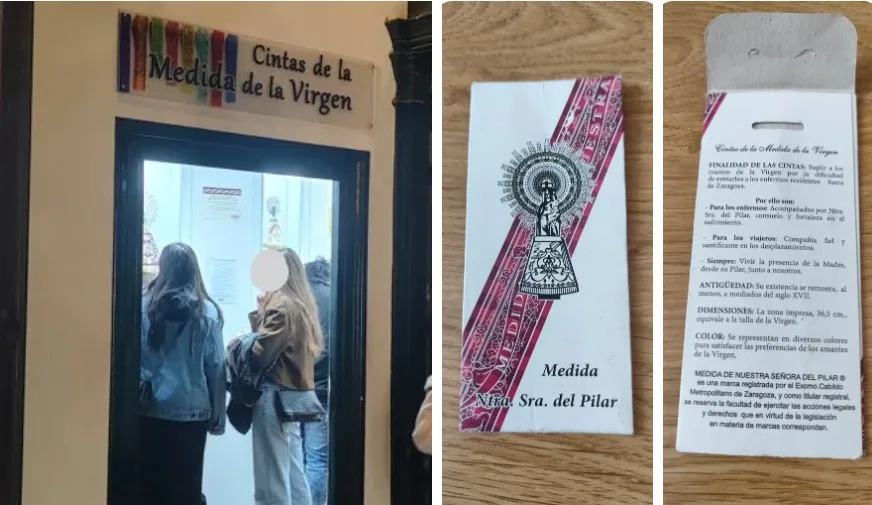 Cintas de la Medida de la Virgen del Pilar. Zaragoza.