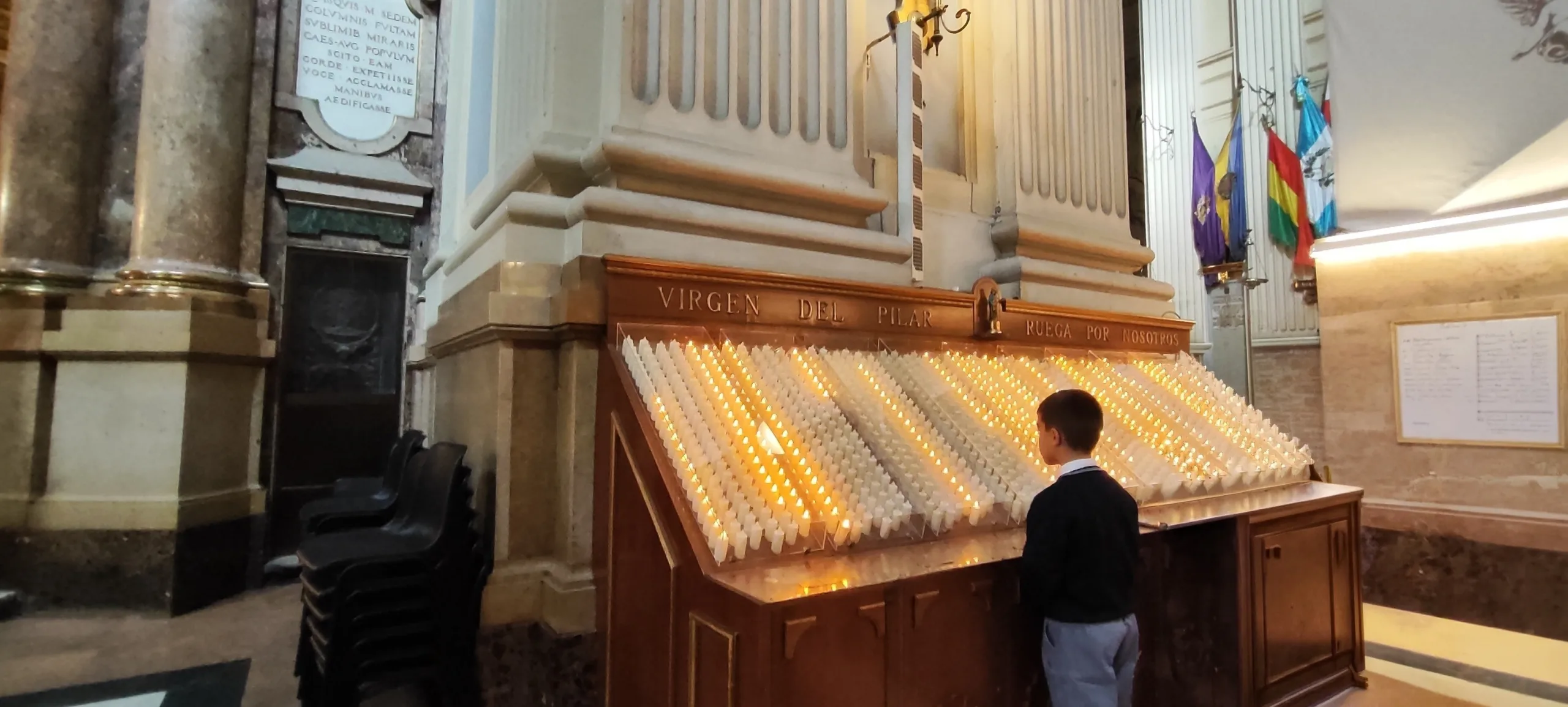 Ofrenda a la Virgen del Pilar. Zaragoza.