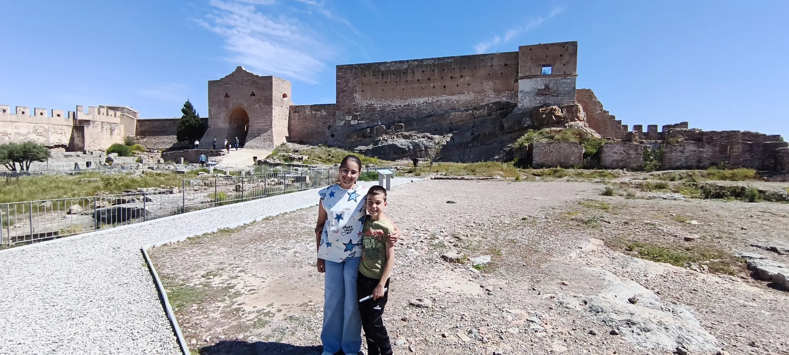 Plaza de Armas en Castillo de Sagunto. Valencia.