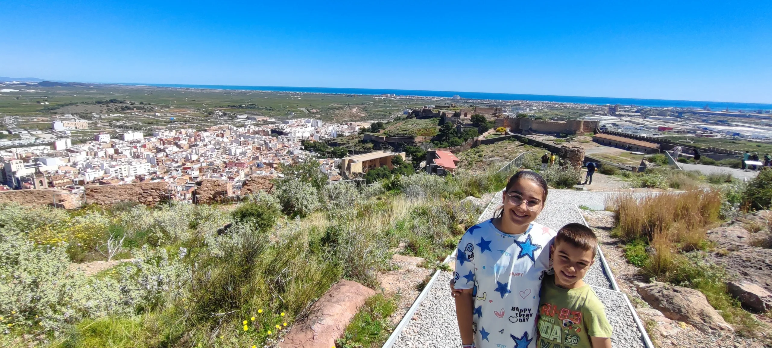 Vistas a Sagunto desde el Castillo de Sagunto. Valencia.