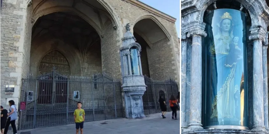 Hornacina de la Virgen Blanca. Vitoria-Gasteiz.