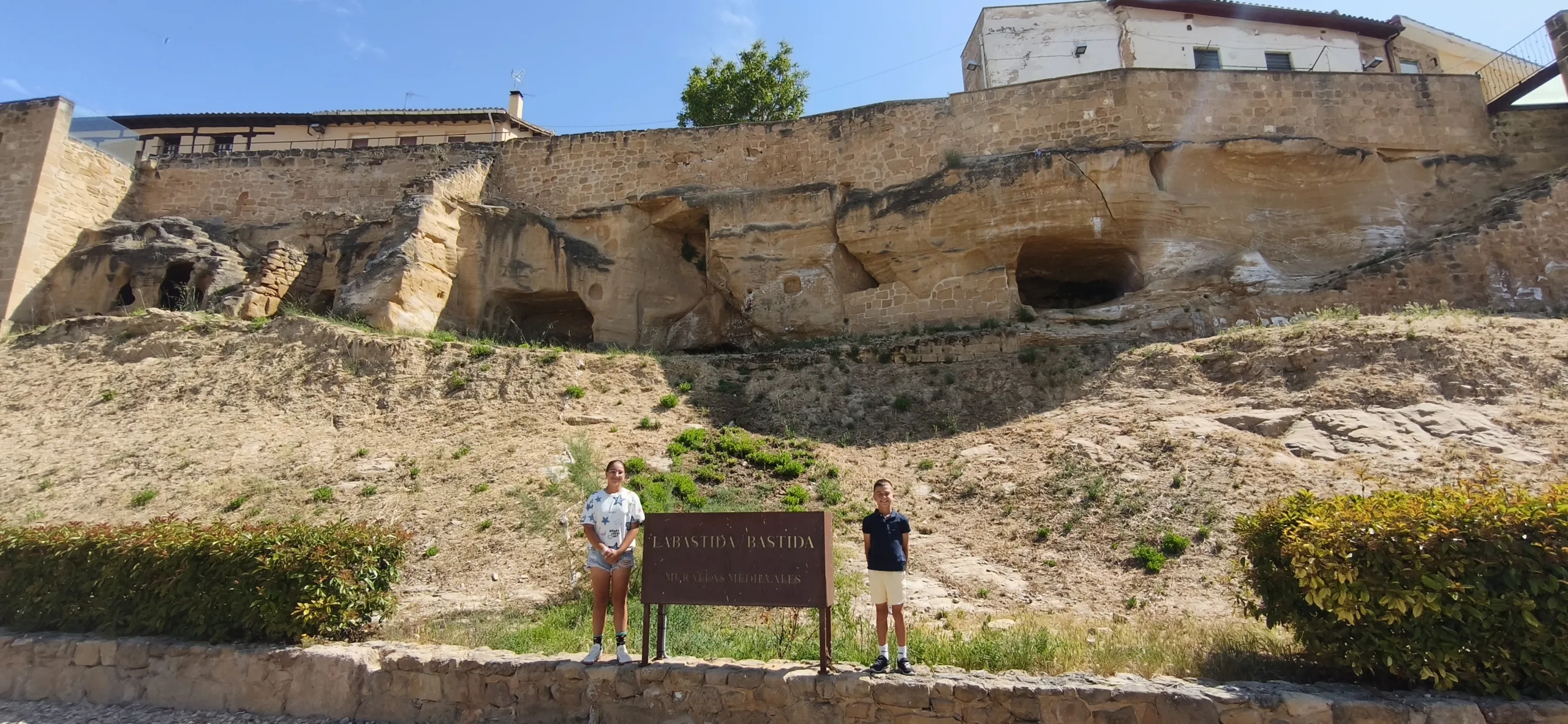 Muralla Medieval en la Labastida. Álava.