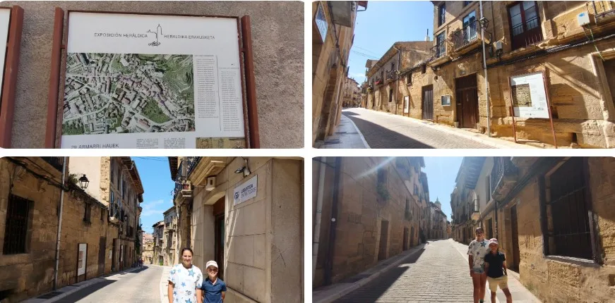 Calle Mayor en la Labastida. Álava.