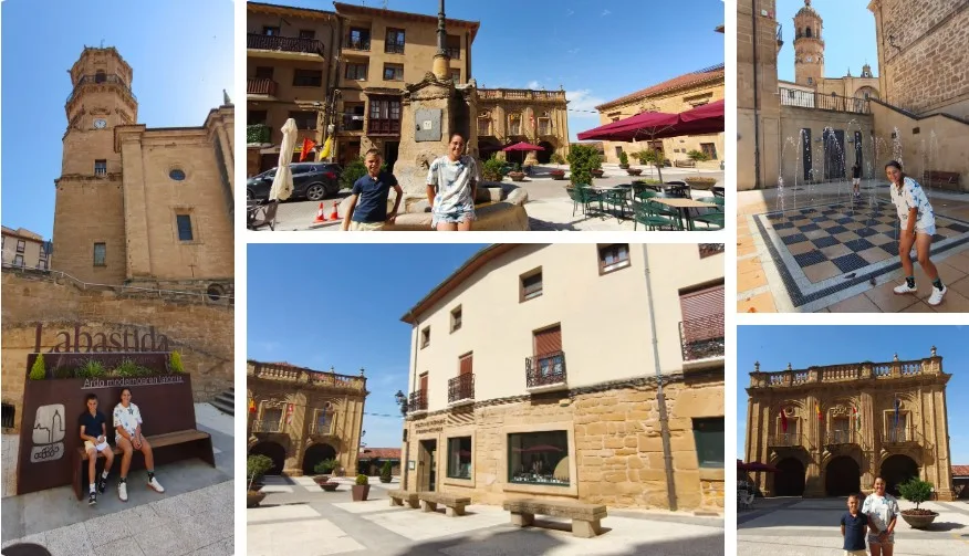 Plaza de la Paz en la Labastida. Álava.