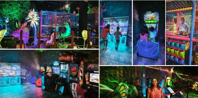 Zona de juego en Amazing Dinosaurios Buffet. Alfafar. Comunidad Valenciana.